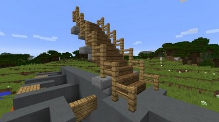 Как скрафтить лестницу в Minecraft