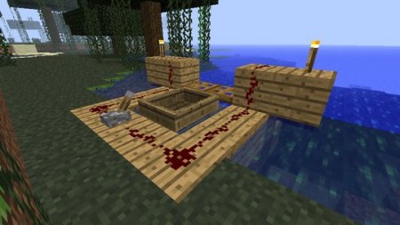 Создание лодки в Minecraft